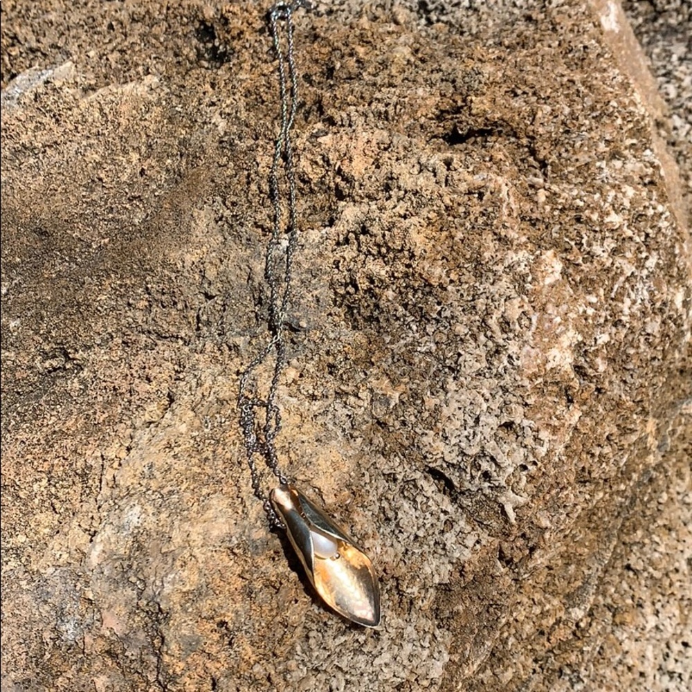 Calla lily necklace